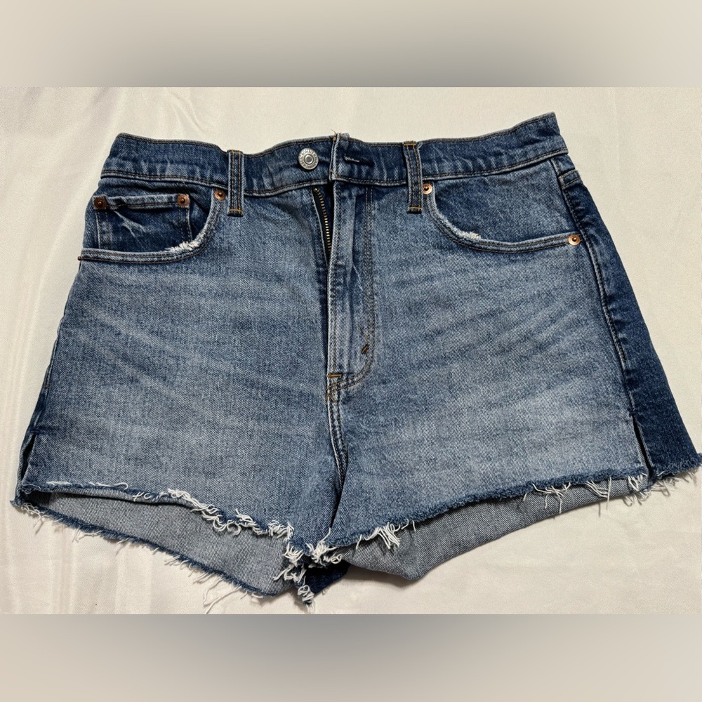 Abercrombie & Fitch Mom Shorts High Rise Denim Cutoffs Size 29/8